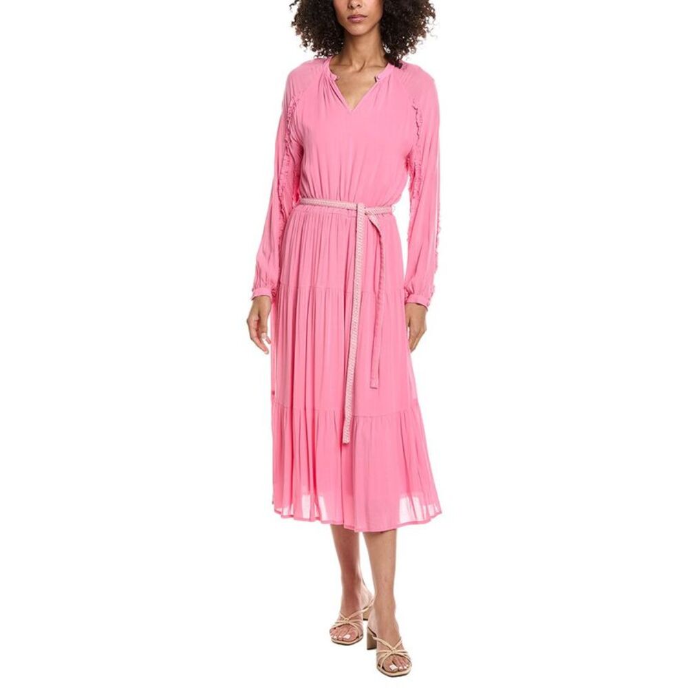 Pom Amsterdam Womens  Midi Dress, Pink